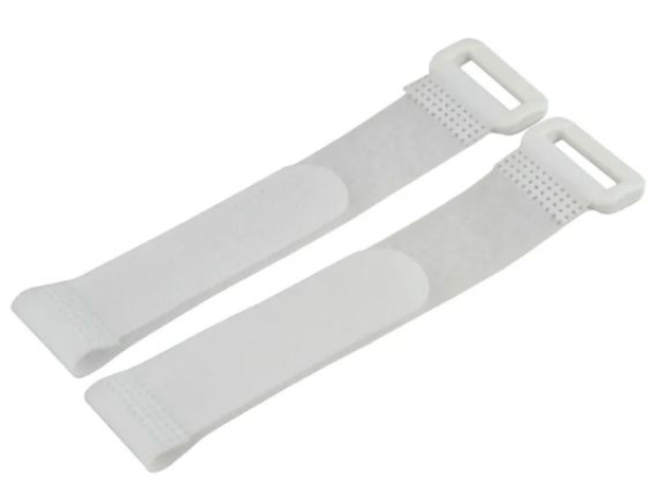 650016 Klettgurt 200 x 20 mm weiß 2 Stück